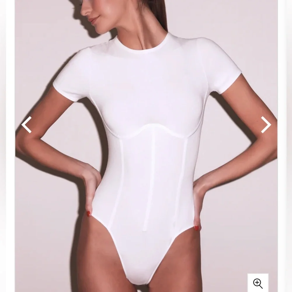 Fleur du Mal Organic Cotton Corset Bodysuit - Picture 3 of 12